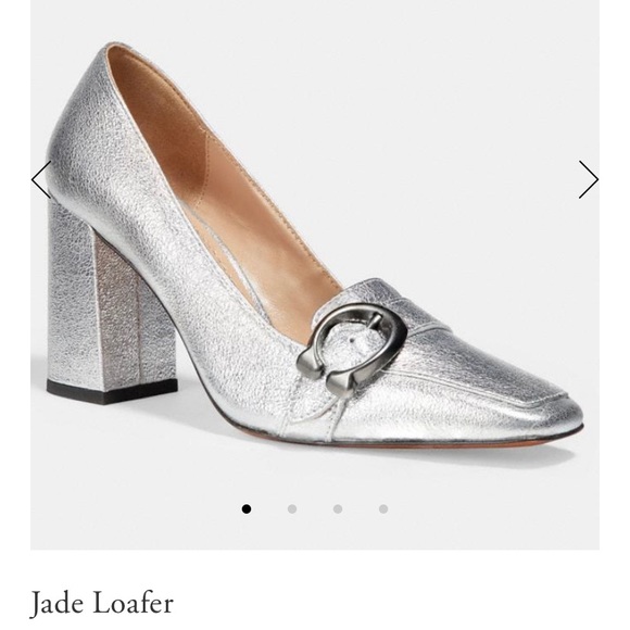 Coach Shoes - COACH Slip On; Jade Loafer; Metallic Leather Upper Coach Shoes - COACH Slip On; Jade Loafer; Metallic Leather Upper
